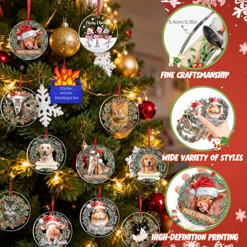 Dufricen White Labrador Dog Christmas Ornament - Holiday Animal Decor