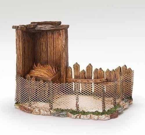 Fontanini by Roman Inc. Bird Shelter | Hand Sculpted Nativity Figure & Accessories - 7.5" Collection