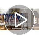 Blue Christmas Tablecloth 70 x 70 Inch Round Snowman House Holiday Decor