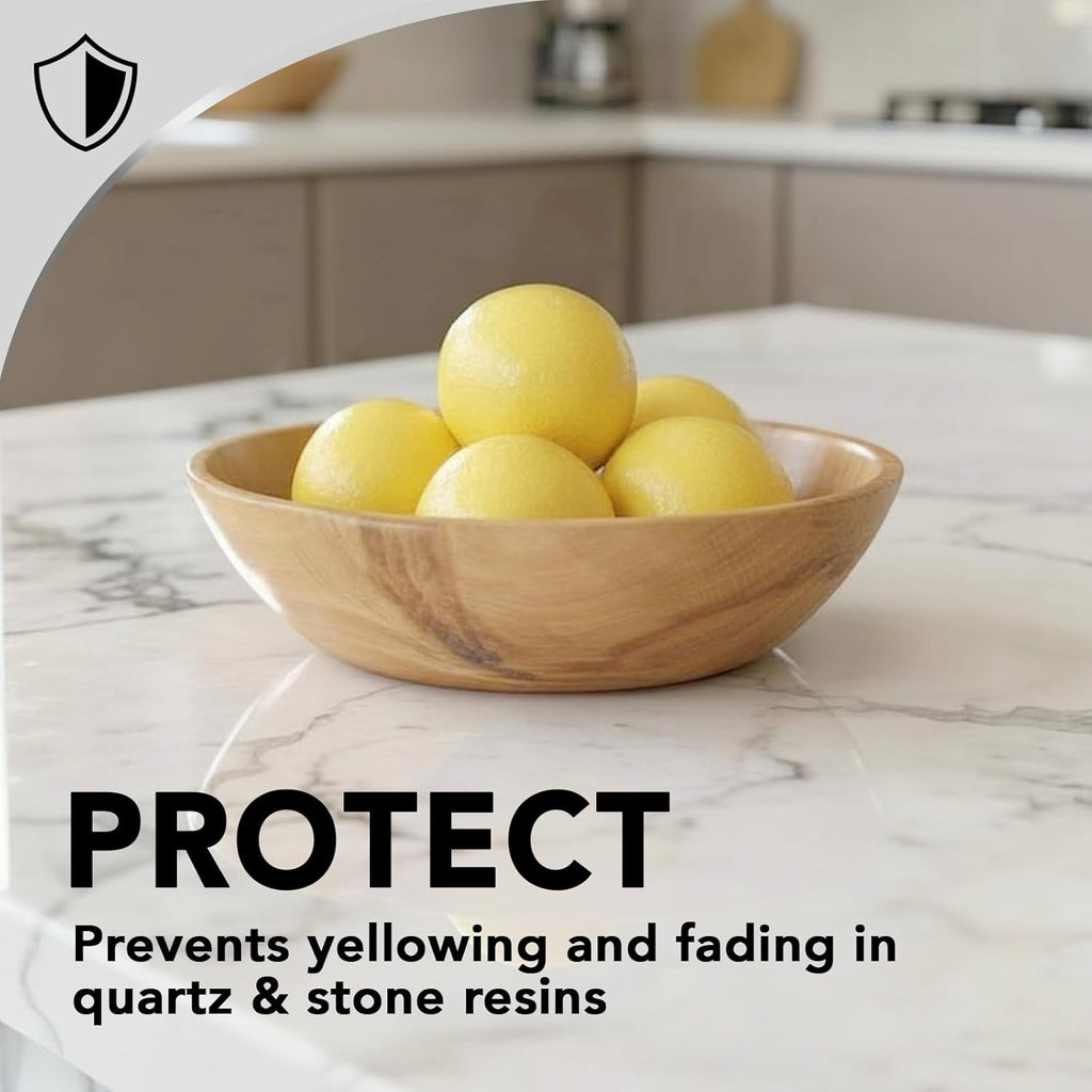 Weiman Quartz Countertop Cleaner - UV Protection for Stone Surfaces | 24 Ounce with Microfiber Towel, 2 Pack
