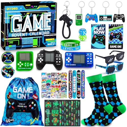 Video Game Advent Calendar - 24 Day Christmas Countdown Toy Set for Kids