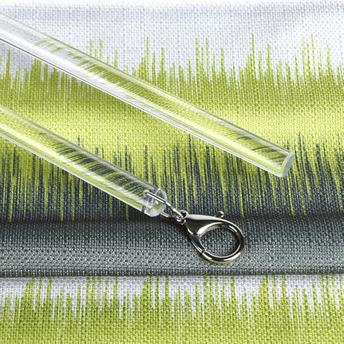 40-Inch Clear Acrylic Curtain Pull Wands - 4 Pack Drape Opening Tool
