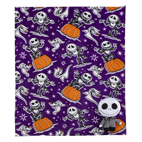 Northwest Nightmare Before Christmas Jack Smackdown Silk Touch Blanket 50x40 Inches - Official Fan Decor