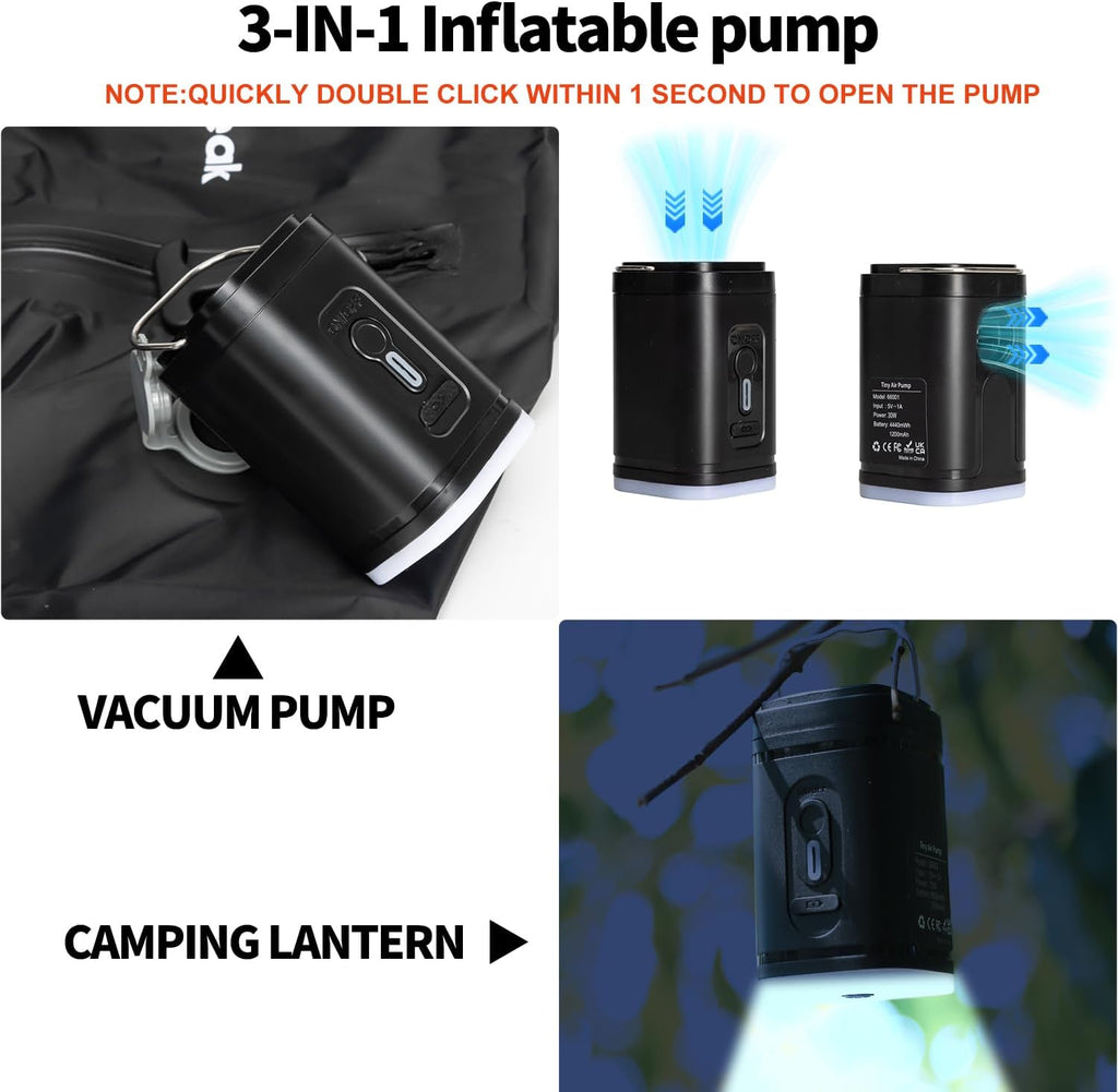 Skiennix Vacuum Bags for Travel Luggage - Reusable Waterproof Compression Bags (2PCS + 1 Pump)
