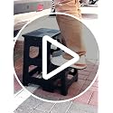 2-Step Folding Step Stool Ladder, Portable Non-Slip Stool for Home and Kitchen
