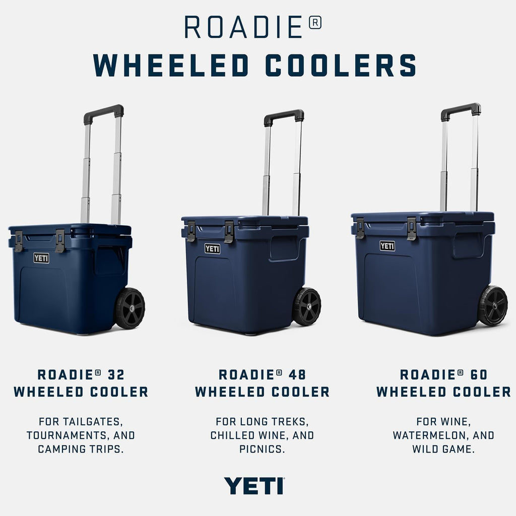 YETI Roadie 32 Cooler - Durable Wheeled Design for Easy Transport | Perfect for Outdoor Adventures
