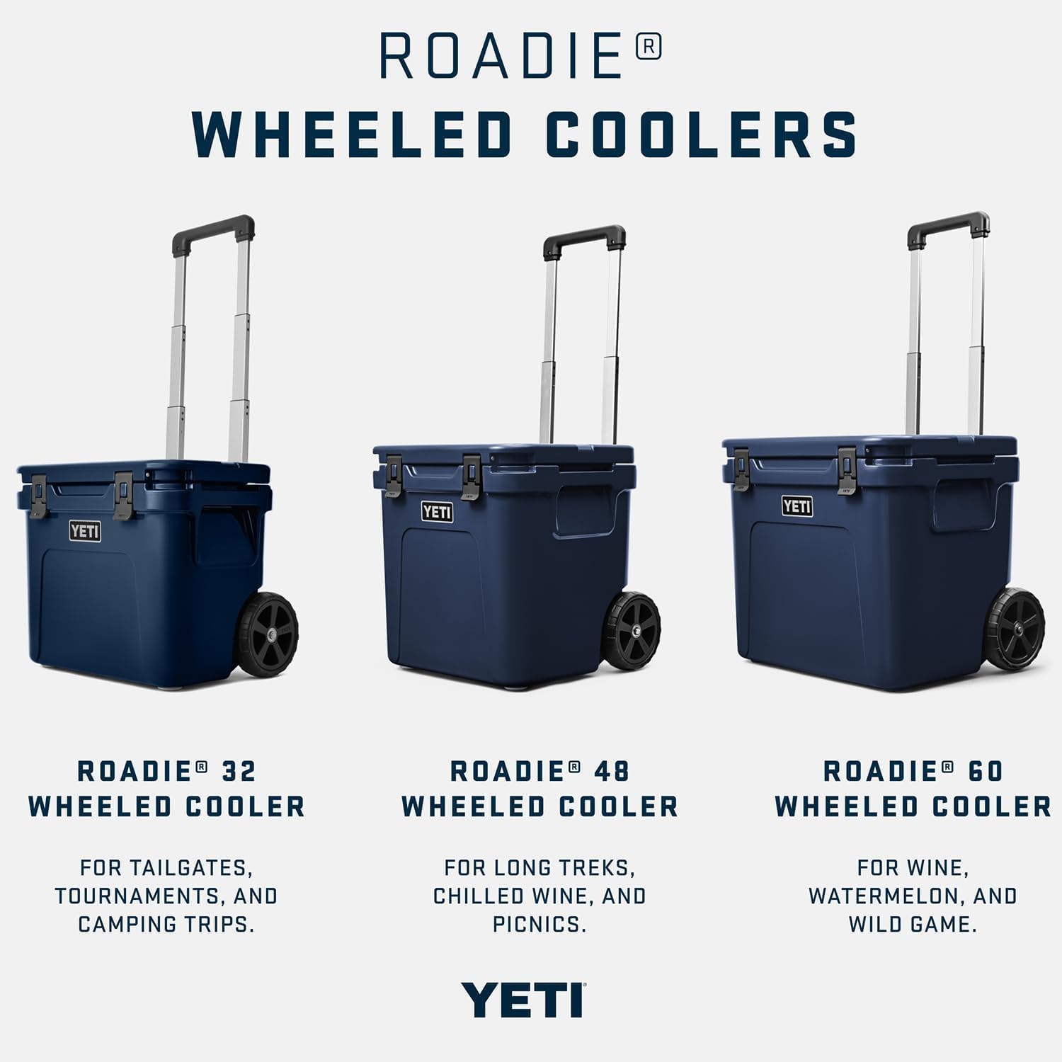 YETI Roadie 32 Cooler - Durable Wheeled Design for Easy Transport | Perfect for Outdoor Adventures