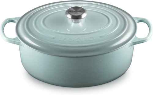 Le Creuset Enameled Cast Iron Cookware Set - 9-Piece Collection in Sea Salt Finish