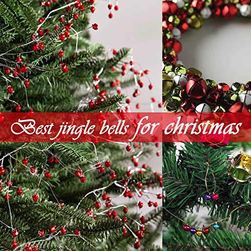 300-Piece 10mm Jingle Bells Set with Storage Box, 5-Color Craft Bells