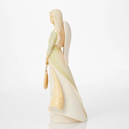 Enesco Foundations Collection Bless Your Retirement Angel Figurine - Hand-Painted 9-Inch Decorative Home Decor