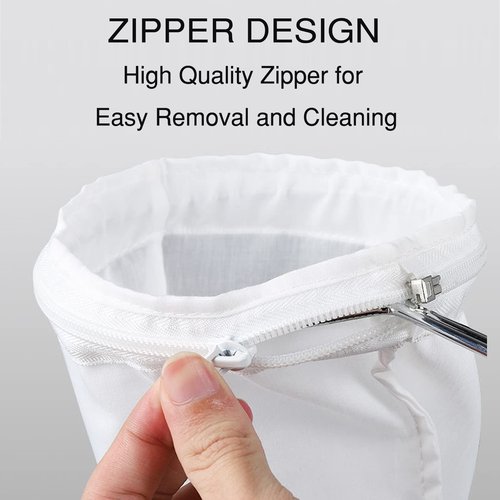 Nut Milk Bag Strainer with Stand, Strainers Fine Mesh Bags, Jelly strainer, Reusable Cheese Cloth Bag for Straining for Filter Juices, NutMilk, Cheese, Honey, Butter, M