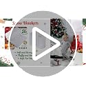 Thick Faux Snow Blanket Roll - 94 x 31 Inch Christmas Village Decor
