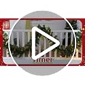 Camlinbo 18 Ft Prelit Snowy Pine Garland with Remote, 100 Warm White & Multicolor LEDs, 8 Modes, Timer, 352 Tips