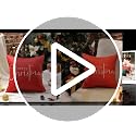 Allorry Christmas Pillow Cover 12x20 Inches Red Cotton Linen Holiday Decor Pack of 1