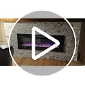 72 Inch Ultra Thin Electric Fireplace Wall Mounted Heater