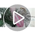 Pink Christmas Tree Topper Bow - 13x53 Inch Large Ribbon Bow with Streamers