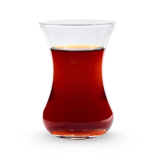 yersiz Turkish Tea Glass Set, Slim Waist Design and Thick Sole Prevent Tea From Getting Cold, Easy to Keep for 6 People, 6 Glasses, Useful Set (6 Pieces)