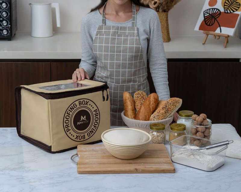 Bread Proofing Box – Bread Proofer, Dough Fermentation Box with Carry Bag, Sourdough Starter Warmer, Foldable & Zippered, Temp & Timer Controller, Ideal for Pizza, Yogurt, Kombucha – For Home Bakers