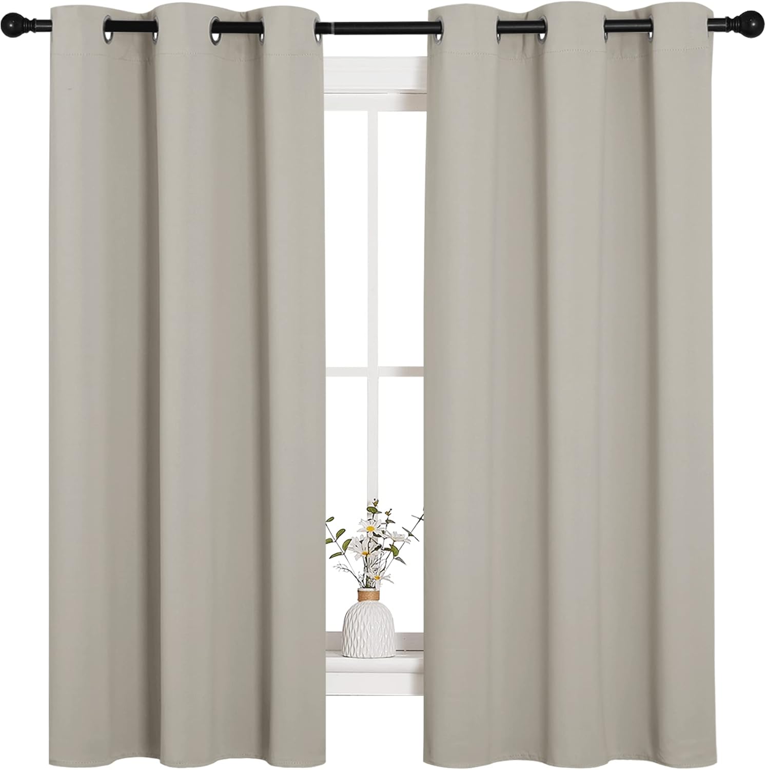NICETOWN Blackout Curtains - Thermal Insulated Room Darkening Drapes for Bedroom | 42 x 63 Inches