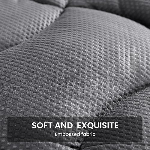 SLEEP ZONE Cooling Queen Mattress Topper - Breathable Zoned Mattress Pad