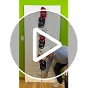 Over-The-Door Hat Organizer for Baseball Caps with 18 Clips Holds 36 Caps