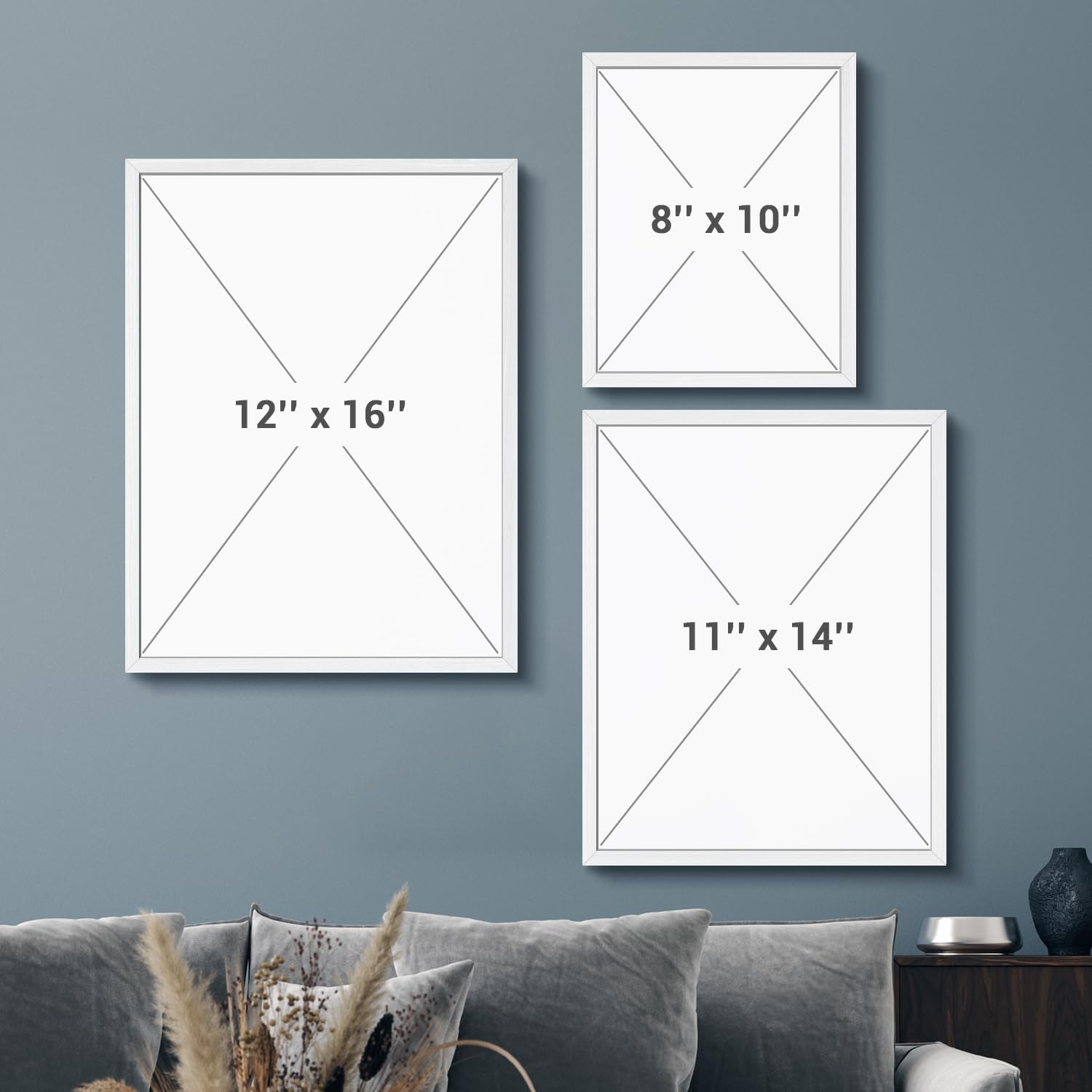 Wall26 Custom Framed Poster - Stylish Canvas Art for Living Room & Bedroom | Ready to Hang - 8"x10" White
