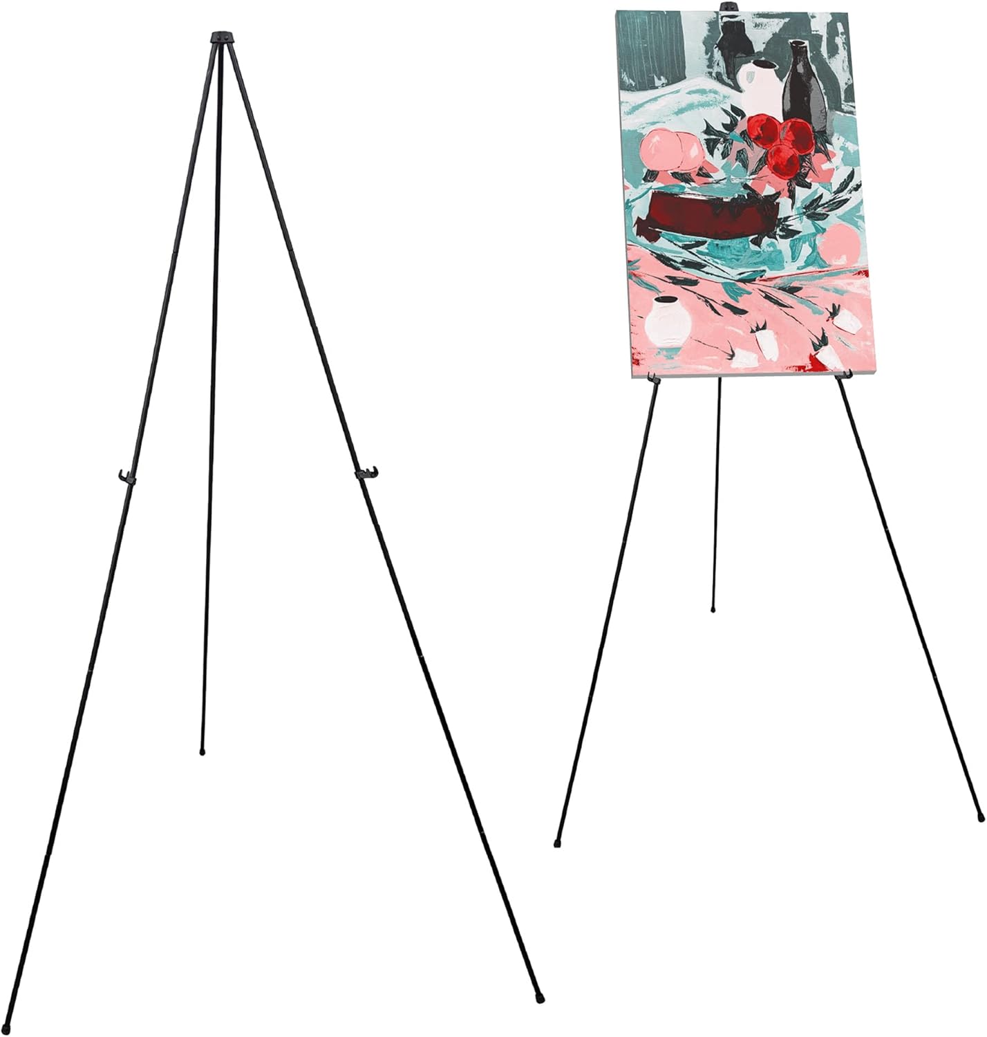 Audio-Visual Direct Collapsible Steel Telescoping Art Display Easel - Lightweight, 65 Inches