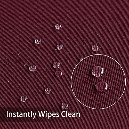 Obstal Burgundy Rectangle Tablecloth 60 x 102 Inch - Water Resistant Polyester