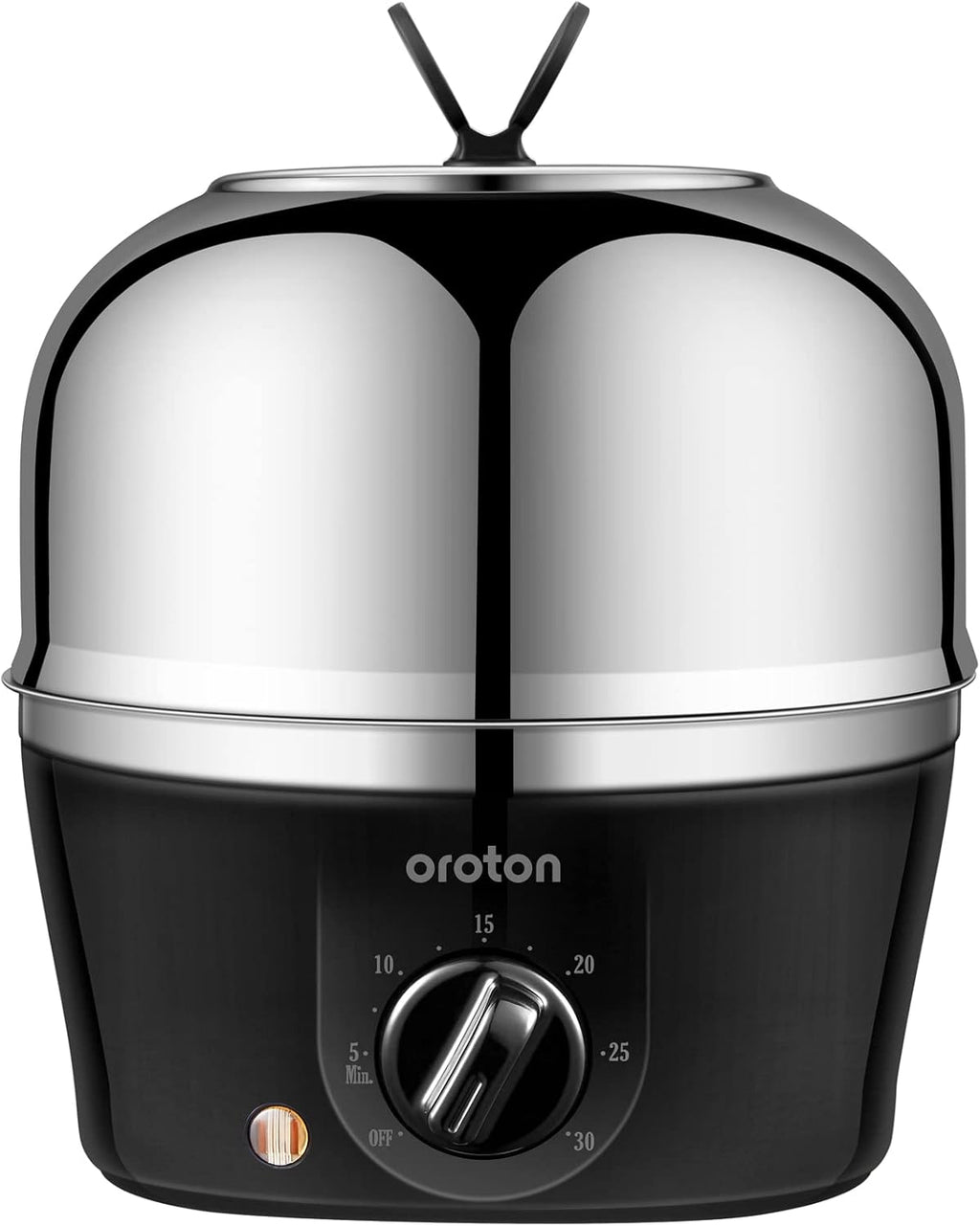Oroton Electric Egg Cooker - 9 Egg Capacity for Hard Boiled, Poached & Scrambled Eggs | Stainless Steel, Auto Shut-Off