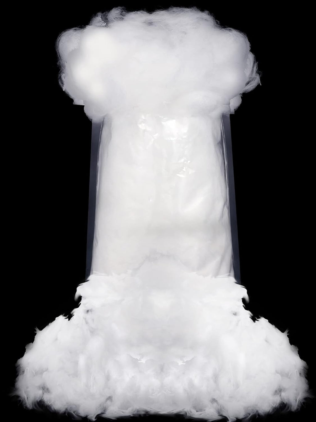 Riakrum Fake Snow | Fluffy Artificial Snow Cotton for Winter Mantle Decoration - 60g