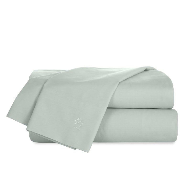 Southern Tide Cotton Twill 200 Thread Count 4-Piece Queen Size Sheet Set - 100% Cotton - Soft & Cozy - Bed Sheet Set - Deep Pocket - Easy Care - Green Sheet Set (Queen, Green)