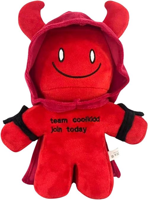 Forsaken Coolkidd Plushie - 9-Inch Soft Red Stuffed Doll | Gaming Collectible & Display Decor for Fans