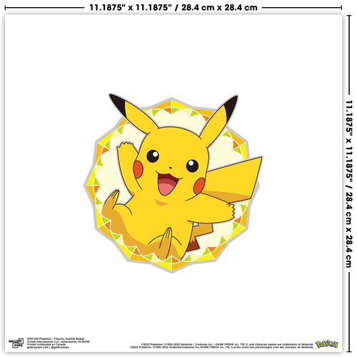 Trends International Gallery Pops Pokémon - Pikachu Wall Art Bundle (3-Pack) Gallery Pops Wall Art, Black Framed Version