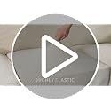 High Stretch Chair Slipcover Set - Dusty Blue Soft Spandex Protector