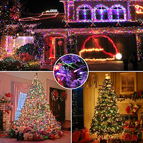 Brizled 300 LED 115 ft Color Changing Christmas String Lights - Warm White & Multicolor, End-to-End Connectable