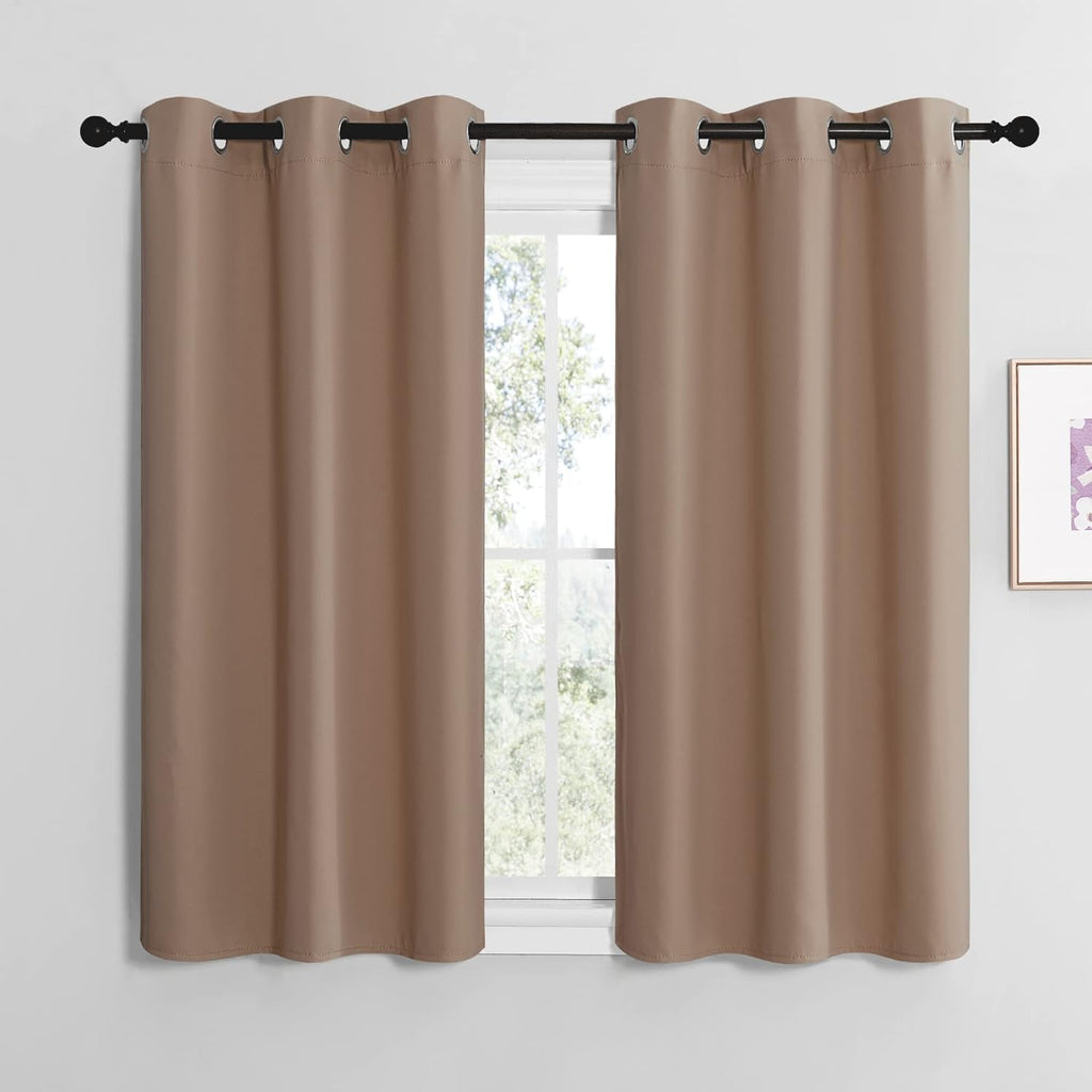 NICETOWN Blackout Curtains - Thermal Insulated Grommet Drapes for Kitchen or Bedroom | Set of 2, 42x48 Inch