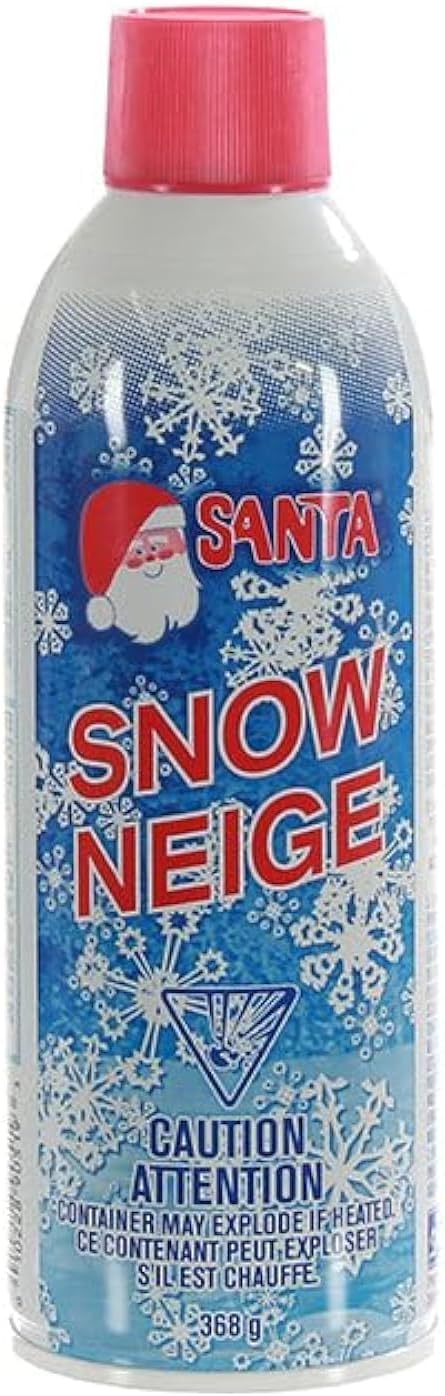 Santa Christmas Tree Snow Spray - Glass & Mirror Finish, 13 Ounces for Festive Decor