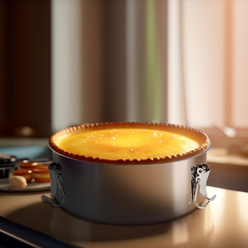 Hushee 2 Pcs Flan Pan for Baking Stainless Steel Flan Mold with Lids 7.5 x 7.5 x 2.95 Inch Round Cake Maker and 2 Spatulas for Baking Pudding Water Bath Steamed Cooking