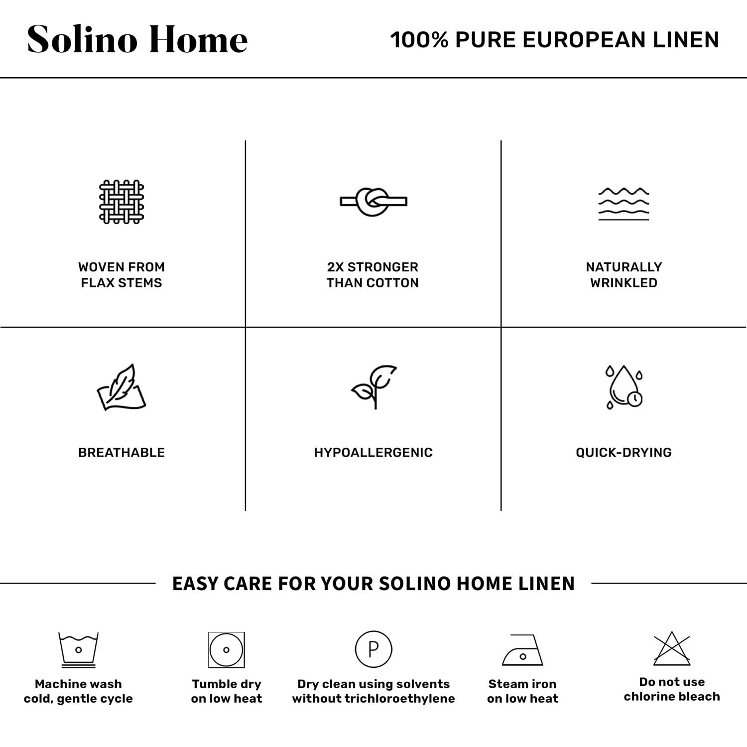 Solino Home Linen White Table Runner 90 Inches Long - 100% Pure Linen 14 x 90 Inch Table Runner for Dining, Winter, Mothers Day, Spring, Easter - Sonoma