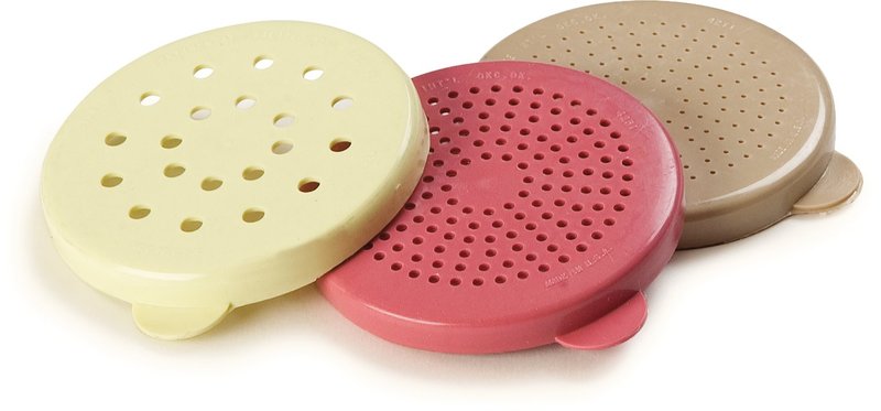 Carlisle FoodService Products 426104 Polyethylene Cheese Dredge Lid Only, 3.12" Diameter, Yellow (Case of 12)