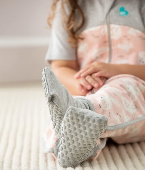 Love To Dream Organic Toddler Wearable Blanket - Super Soft Sleeping Sack with Footies, 4T | Pink, 1.0TOG