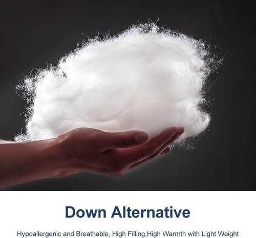 ACCURATEX Queen Duvet Insert - Fluffy 400GSM Down Alternative Comforter | Heavyweight & Warm, White, 90x90
