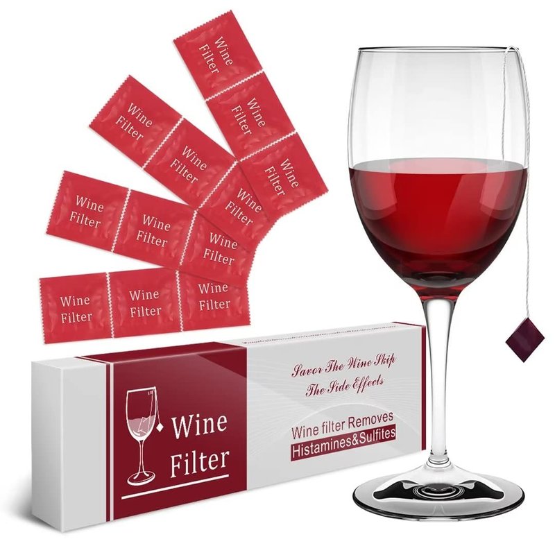 Wine Purifier To Reduce Sulfite And Histamine: Alleviates headaches, Prevent Wine Sensitivities – Wine Wand Alternative(Bottle of 2)