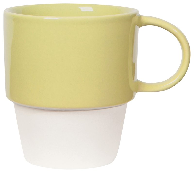 Now Designs Stoneware Nesting Mugs, Set of 4, Flora