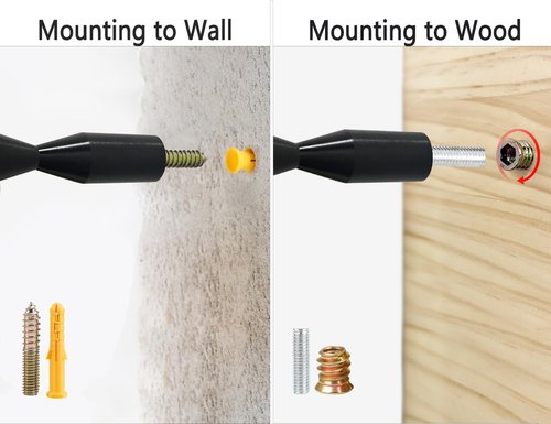 GeLive Gold Wine Pegs for Wall Mounted Wine Bottle Holder Vino Pins for 6 Bottles of Wine Display on Wood Surface Concrete Wall Stylish Wine Rack Modern Wall Wine Storage Aluminum Alloy