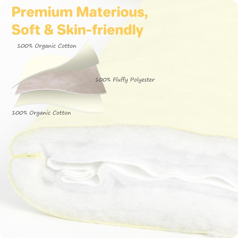 Premium Cotton Baby Sleep Sacks with Legs Winter 6-12 Months 2.5 Tog, Ultra Soft Wearable Blanket Sleeping Bag Sack Easy Diaper Changing, Transition Blanket Unisex Newborn Infant Babies Girls Boys