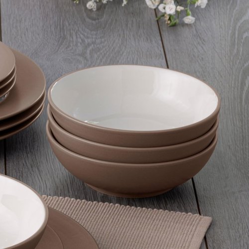 Noritake Colorwave Clay Set of 4 Coupe Cereal Bowls, 7", 27 oz.
