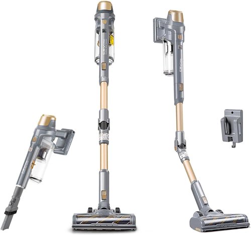 Kenmore DS4095 Cordless Stick Vacuum - Lightweight 2-Speed Power, EasyReach Wand, LED Headlight, Gold