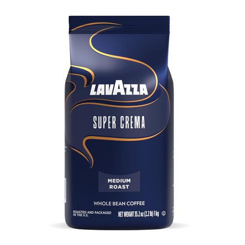 Lavazza Espresso Whole Bean Super Crema - Value Pack of 3 (2.2 lb Each) | Premium Italian Coffee