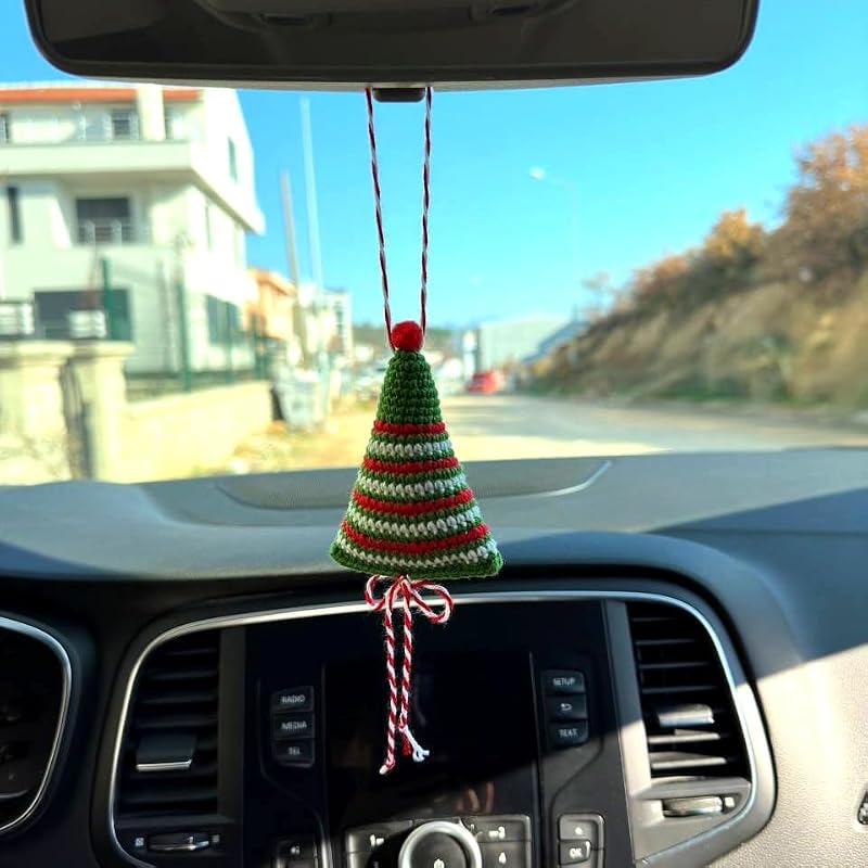 Handmade Crochet Christmas Hanging Ornament – Macrame Tree Decoration (Christmas Tree)